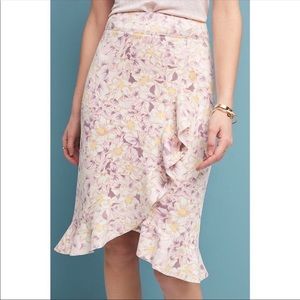 ANTHROPOLOGIE • Skye Floral Ruffled Skirt